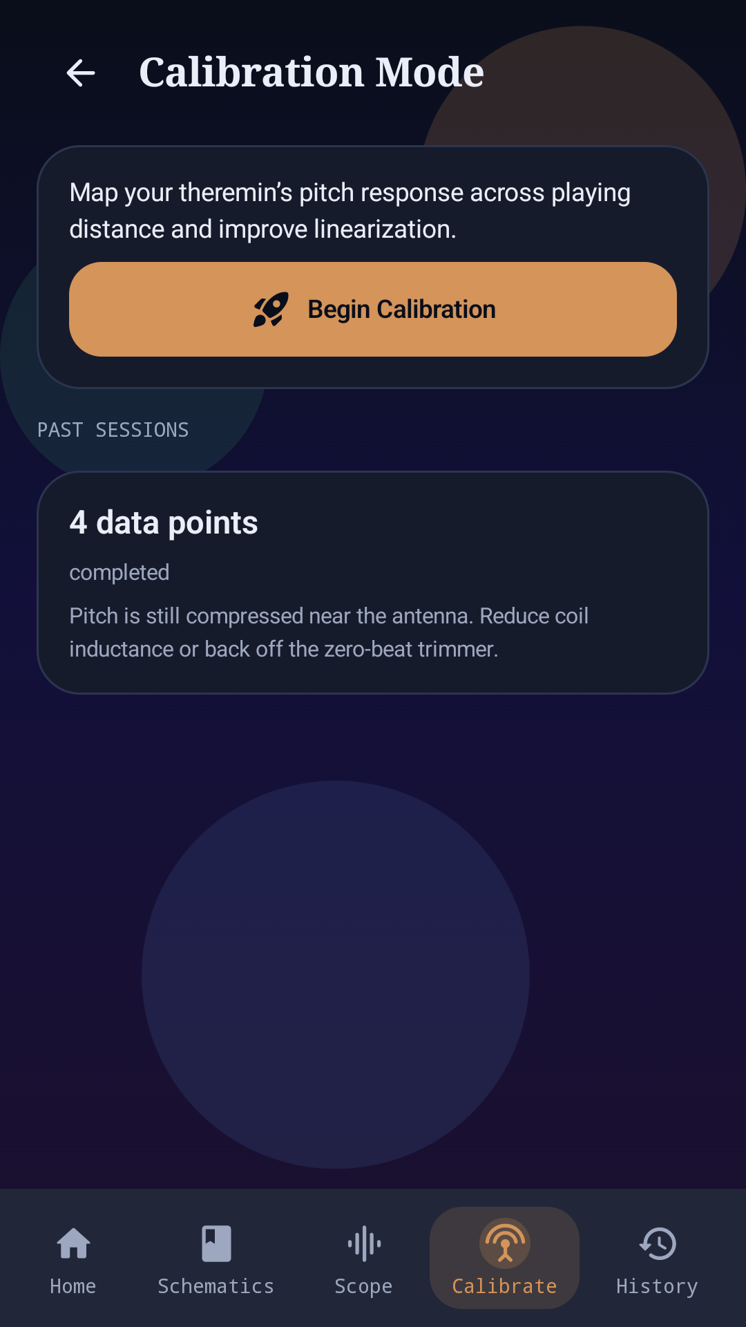 ThereminKit home screen